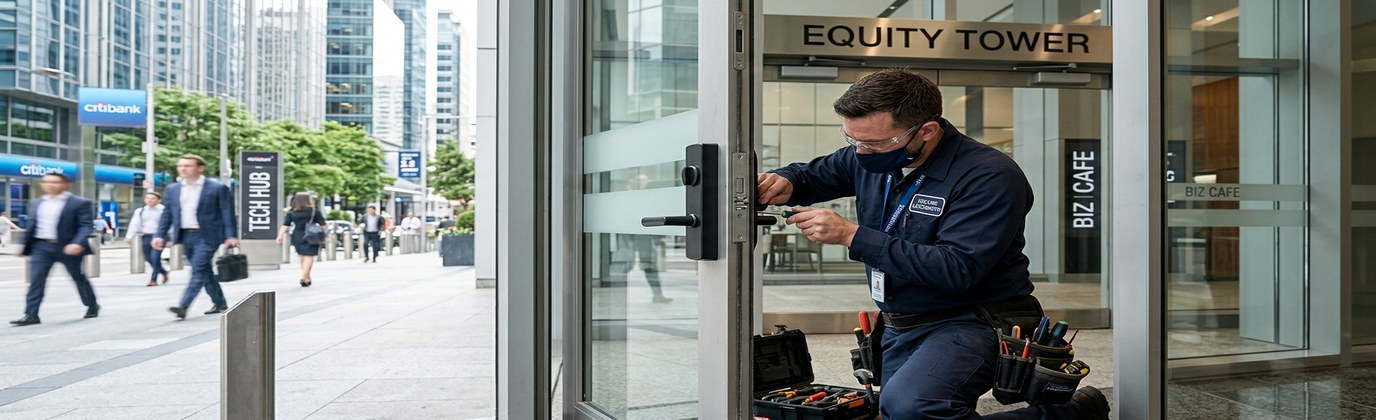 Commercial locksmith services for Milpitas CA offices and industrial park tenants